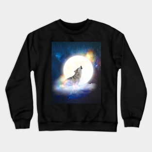 Wolf Power Animal Crewneck Sweatshirt